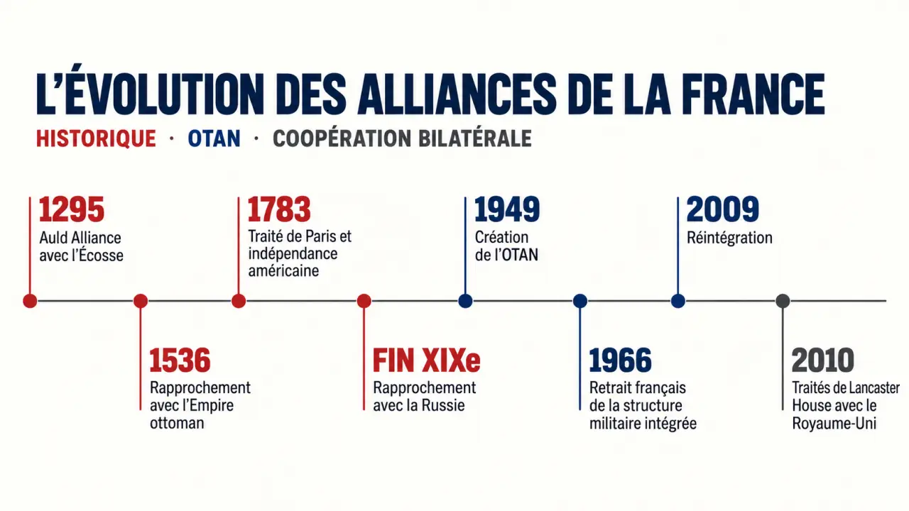 Chronologie des alliances et des principaux alliés de la France de 1295 à 2010
