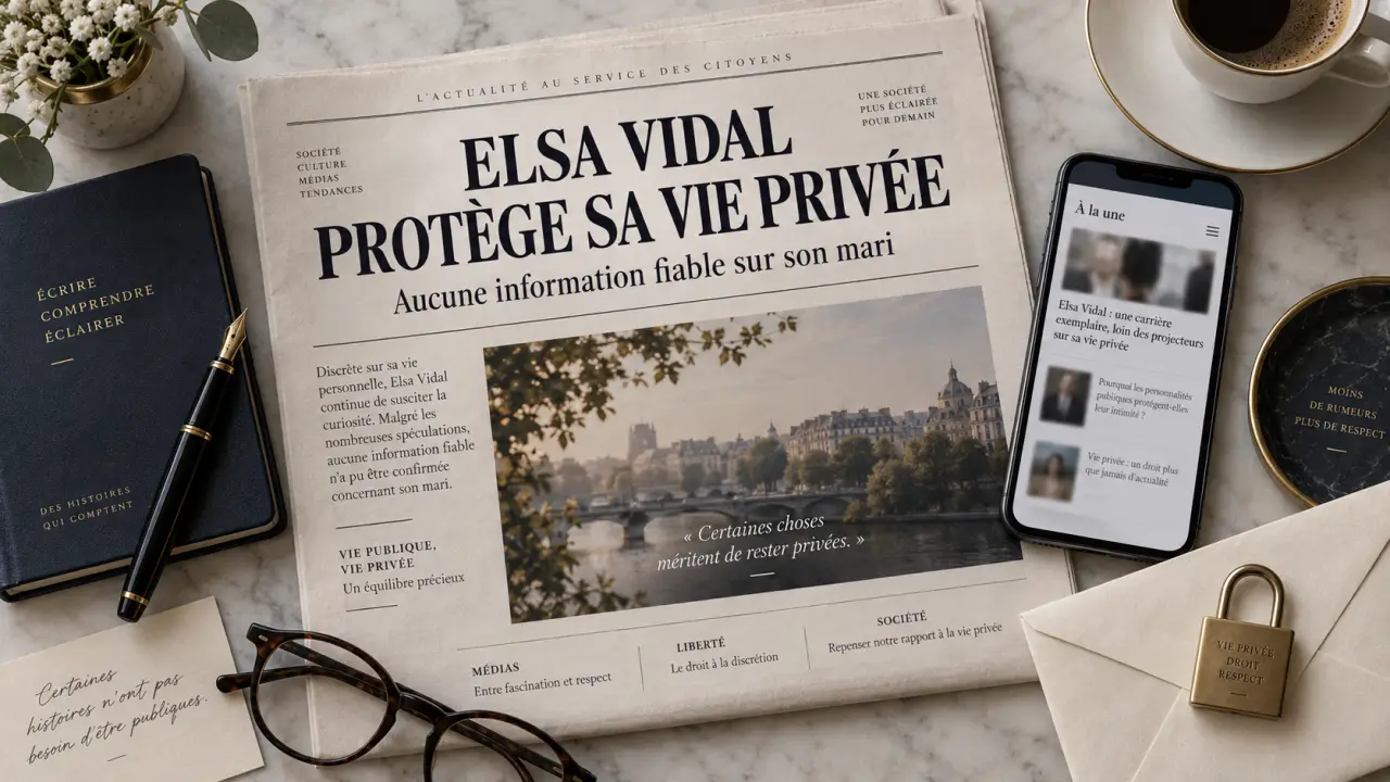 Elsa Vidal protège sa vie privée, aucune information fiable sur son mari
