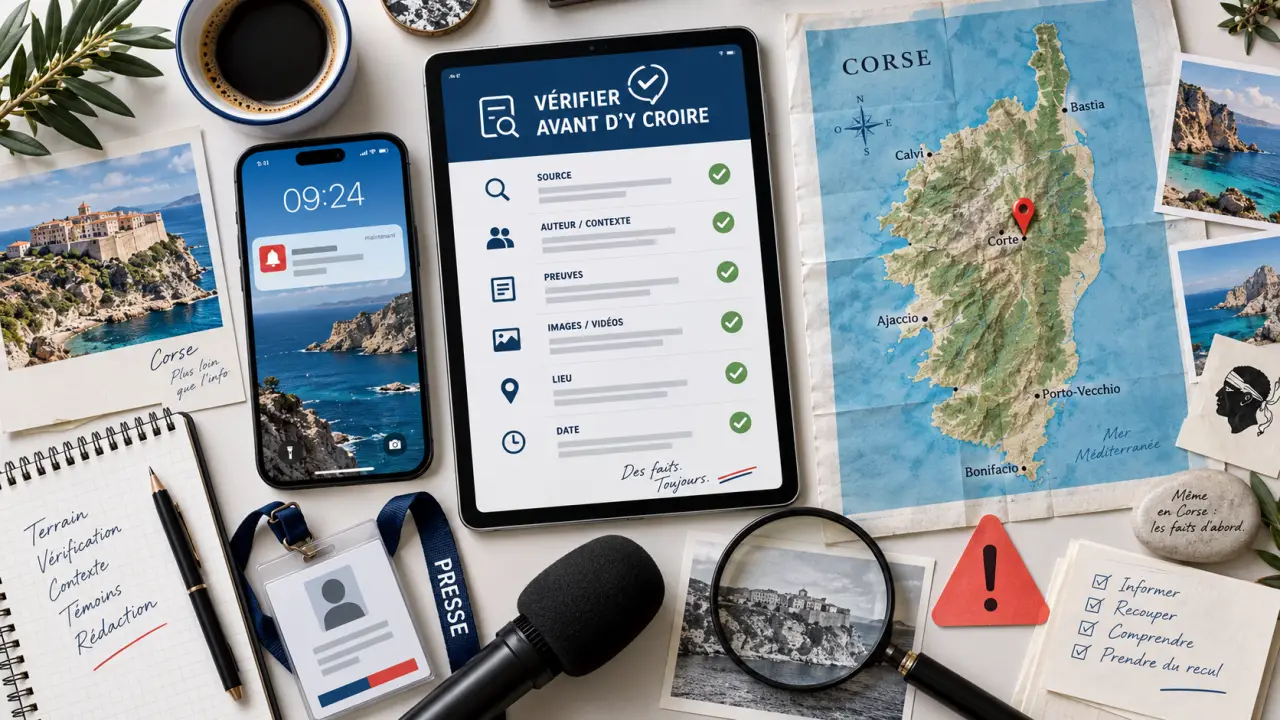 Info Corse dernière minute : vérifier les faits avant de croire l’alerte