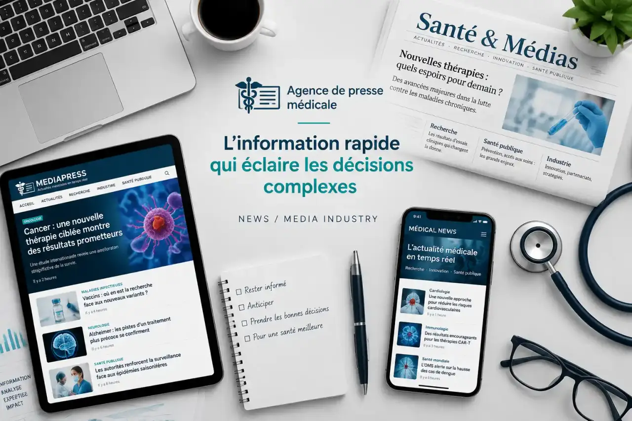 Agence de presse médicale : l’information rapide qui éclaire les décisions complexes