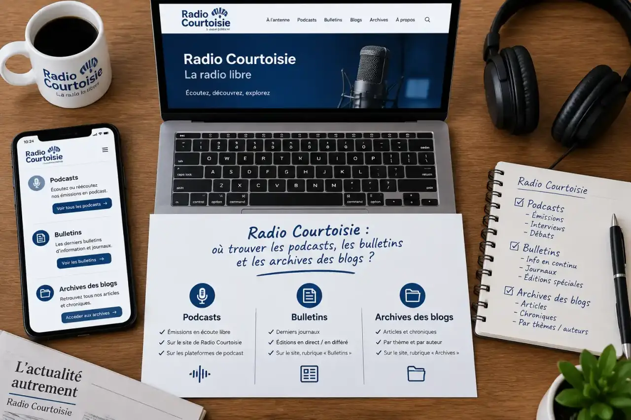 Radio Courtoisie : où trouver les podcasts, les bulletins et les archives des blogs